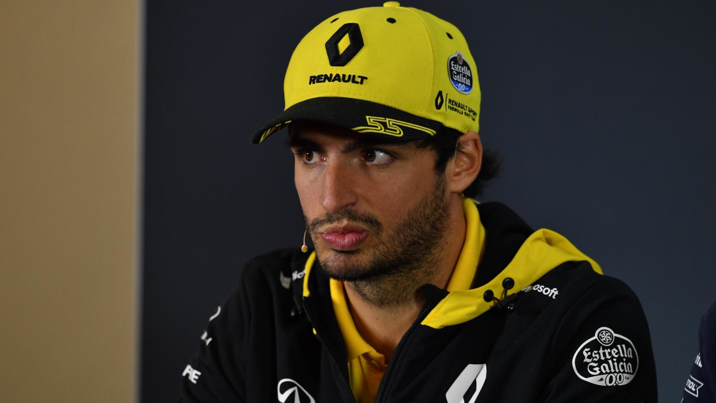 Carlos Sainz Jr, Renault Sport F1 Team in Press Conference at Formula One World Championship, Rd19,