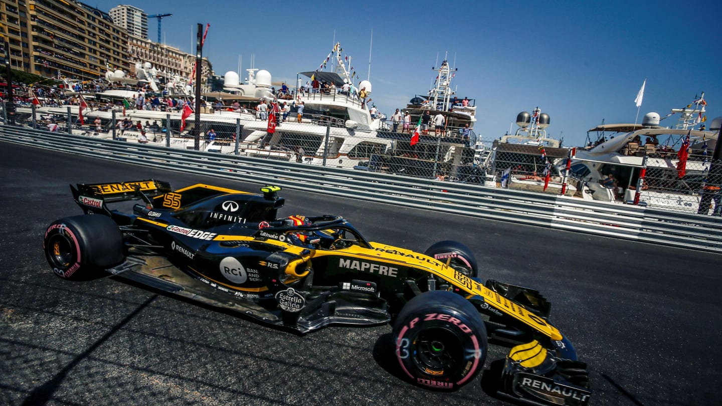 Carlos Sainz (ESP) Renault Sport F1 Team RS18 at Formula One World Championship, Rd6, Monaco Grand Prix, Qualifying, Monte-Carlo, Monaco, Saturday 26 May 2018. © Manuel Goria/Sutton Images
