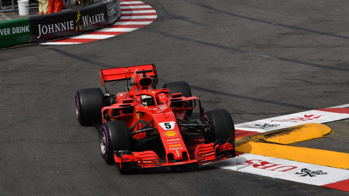 Sebastian Vettel (GER) Ferrari SF-71H at Formula One World Championship, Rd6, Monaco Grand Prix,