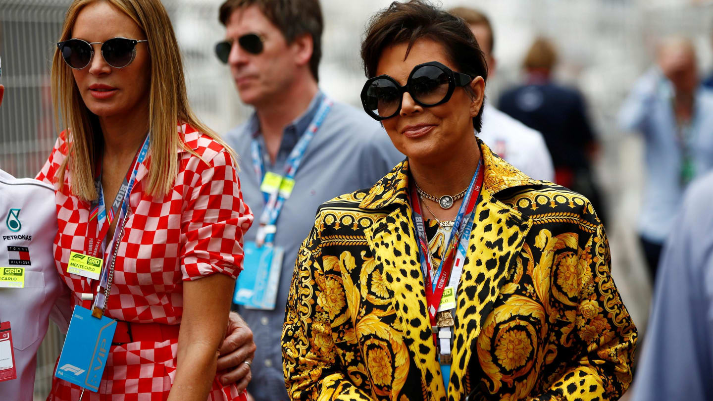 Dee Hilfiger (USA) and Kris Jenner (USA) at Formula One World Championship, Rd6, Monaco Grand Prix, Race, Monte-Carlo, Monaco, Sunday 27 May 2018. © Andy Hone/LAT/Sutton Images