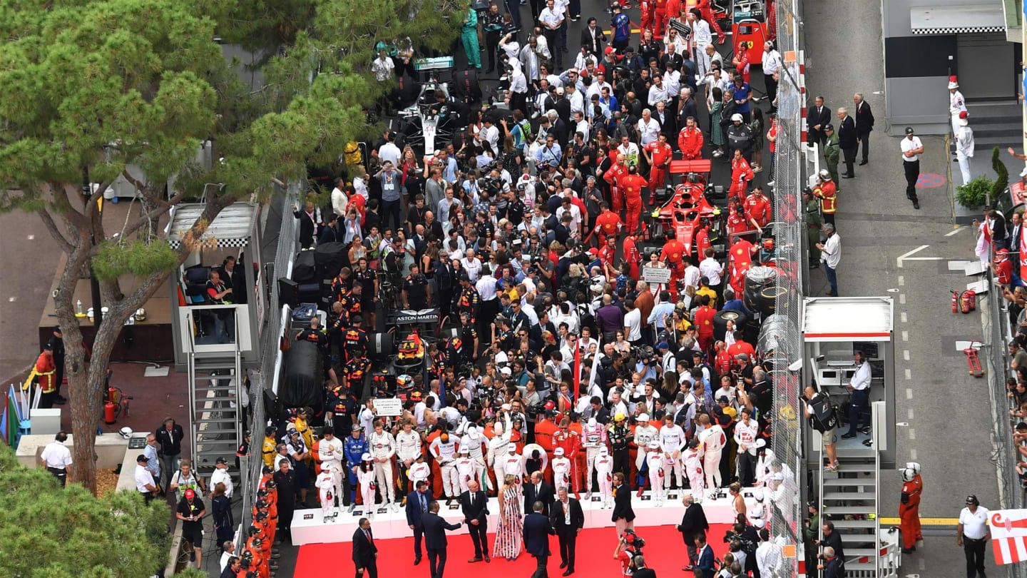 Grid at Formula One World Championship, Rd6, Monaco Grand Prix, Race, Monte-Carlo, Monaco, Sunday 27 May 2018. © Jerry Andre/Sutton Images