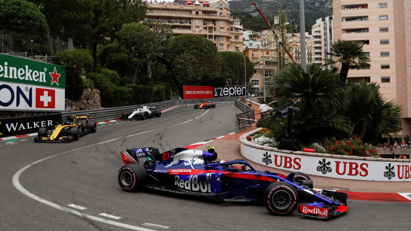 Pierre Gasly (FRA) Scuderia Toro Rosso STR13 at Formula One World Championship, Rd6, Monaco Grand
