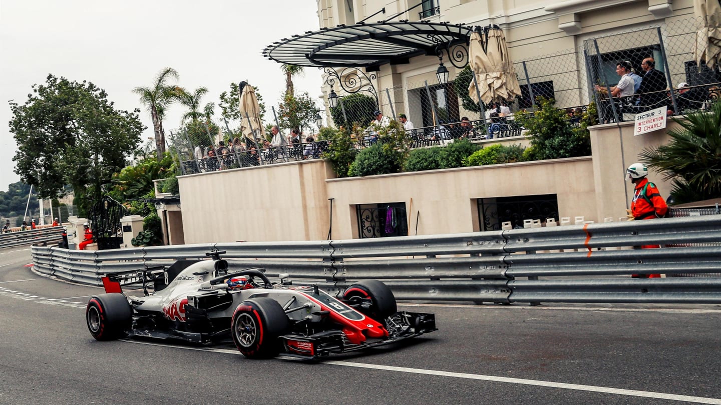 Romain Grosjean (FRA) Haas VF-18 at Formula One World Championship, Rd6, Monaco Grand Prix, Race, Monte-Carlo, Monaco, Sunday 27 May 2018. © Manuel Goria/Sutton Images
