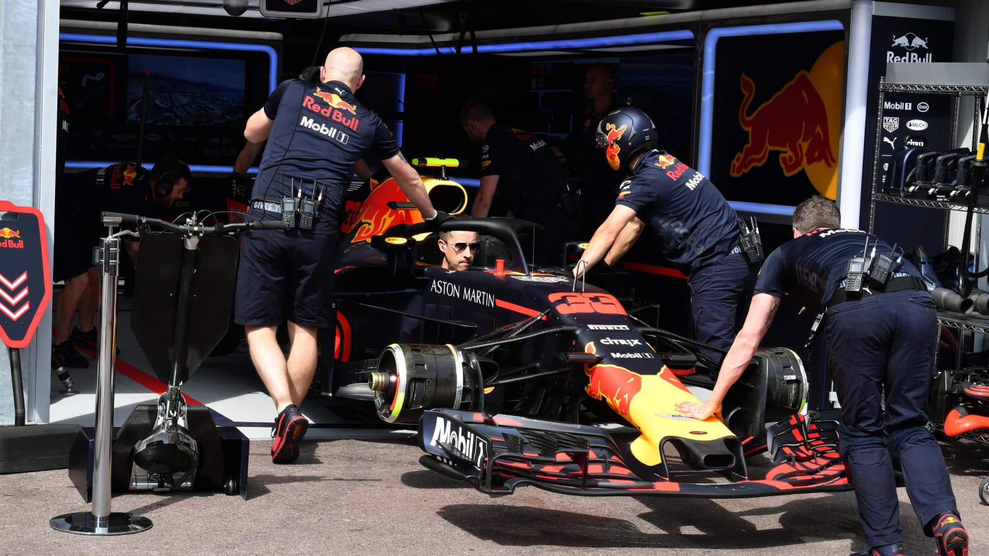 Red Bull Racing RB14 at Formula One World Championship, Rd6, Monaco Grand Prix, Practice, Monte-Carlo, Monaco, Thursday 24 May 2018. © Mark Sutton/Sutton Images
