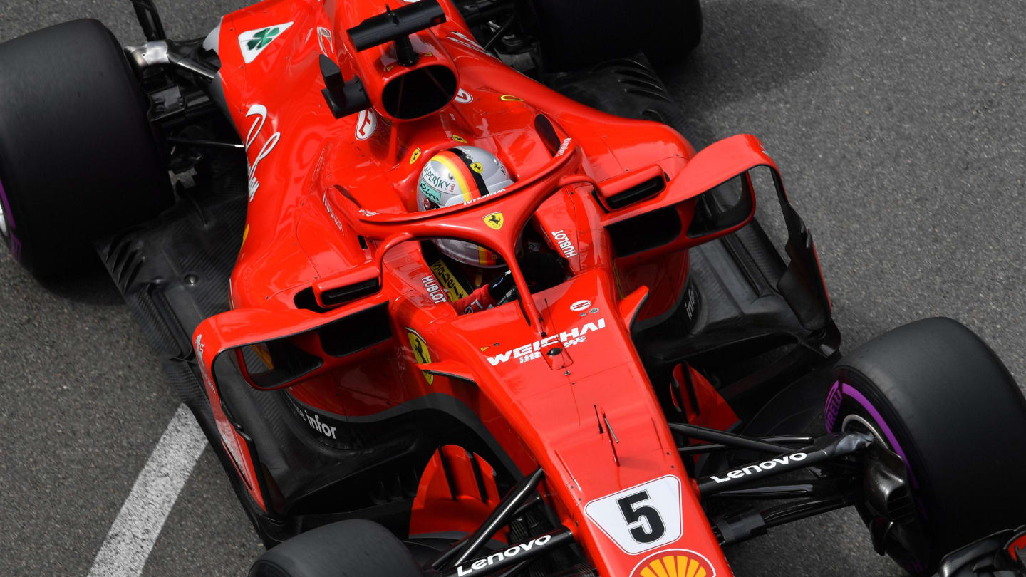 Sebastian Vettel (GER) Ferrari SF-71H at Formula One World Championship, Rd6, Monaco Grand Prix, Practice, Monte-Carlo, Monaco, Thursday 24 May 2018. © Jerry Andre/Sutton Images