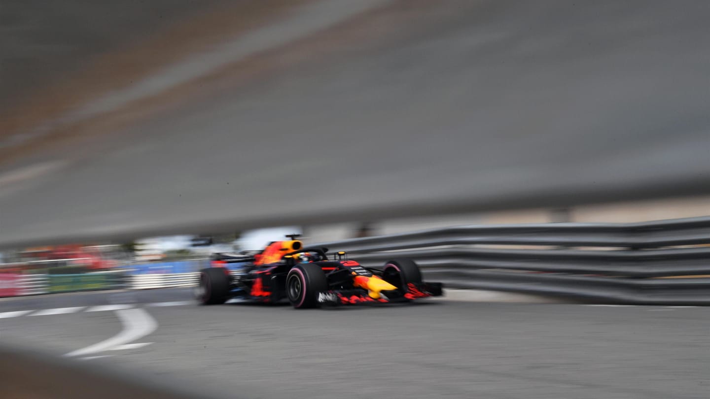 Daniel Ricciardo (AUS) Red Bull Racing RB14 at Formula One World Championship, Rd6, Monaco Grand Prix, Practice, Monte-Carlo, Monaco, Thursday 24 May 2018. © Mark Sutton/Sutton Images