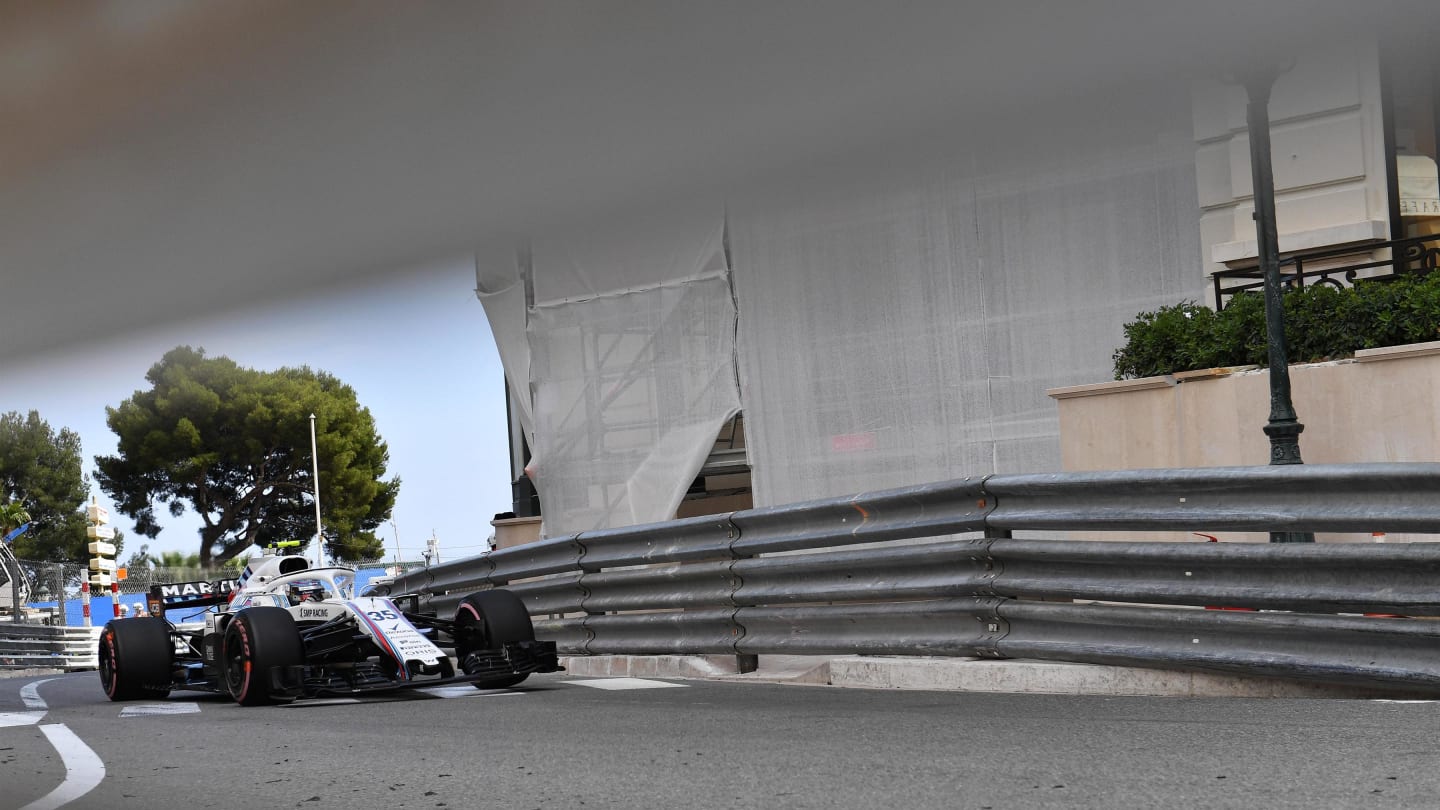 Sergey Sirotkin (RUS) Williams FW41 at Formula One World Championship, Rd6, Monaco Grand Prix, Practice, Monte-Carlo, Monaco, Thursday 24 May 2018. © Mark Sutton/Sutton Images