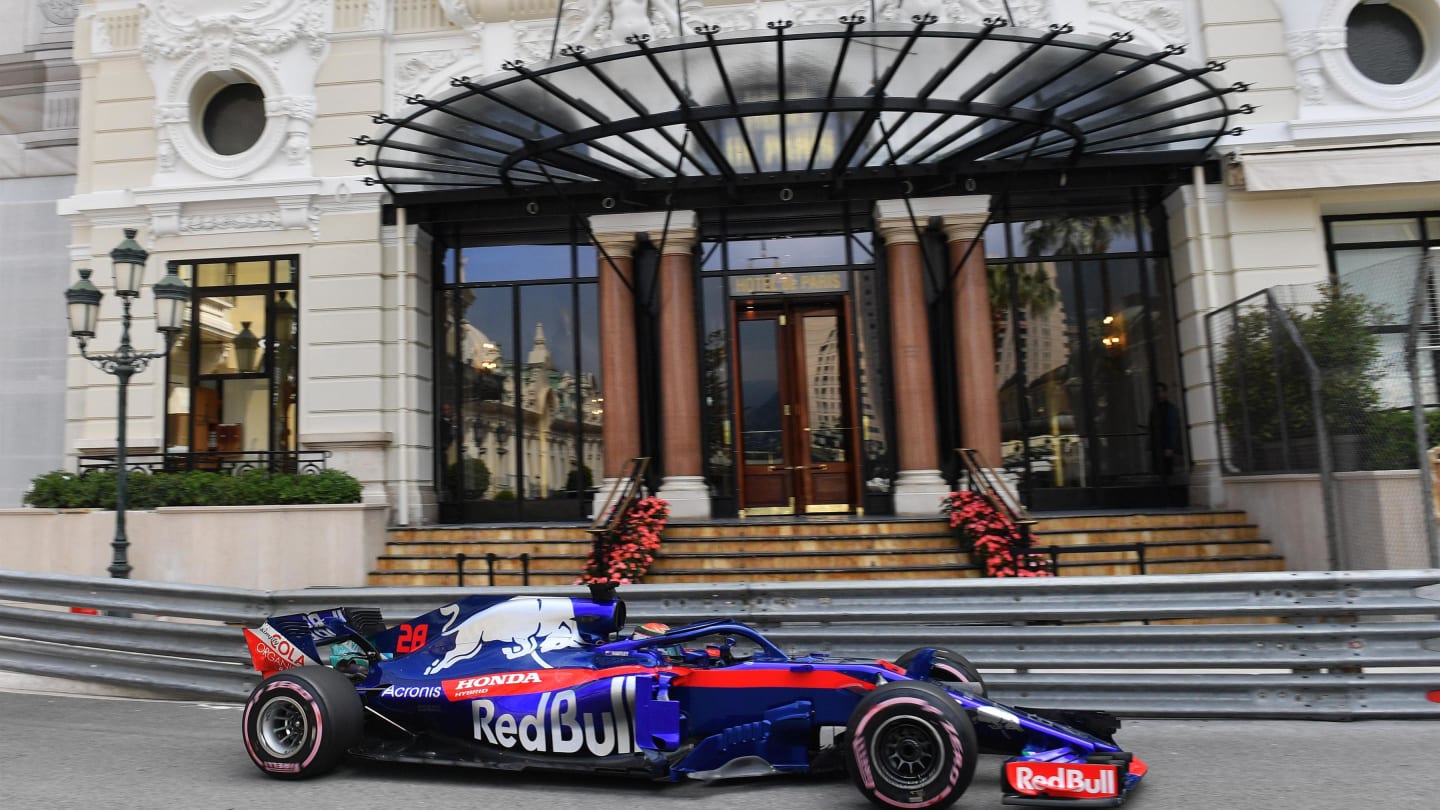 Brendon Hartley (NZL) Scuderia Toro Rosso STR13 at Formula One World Championship, Rd6, Monaco Grand Prix, Practice, Monte-Carlo, Monaco, Thursday 24 May 2018. © Mark Sutton/Sutton Images