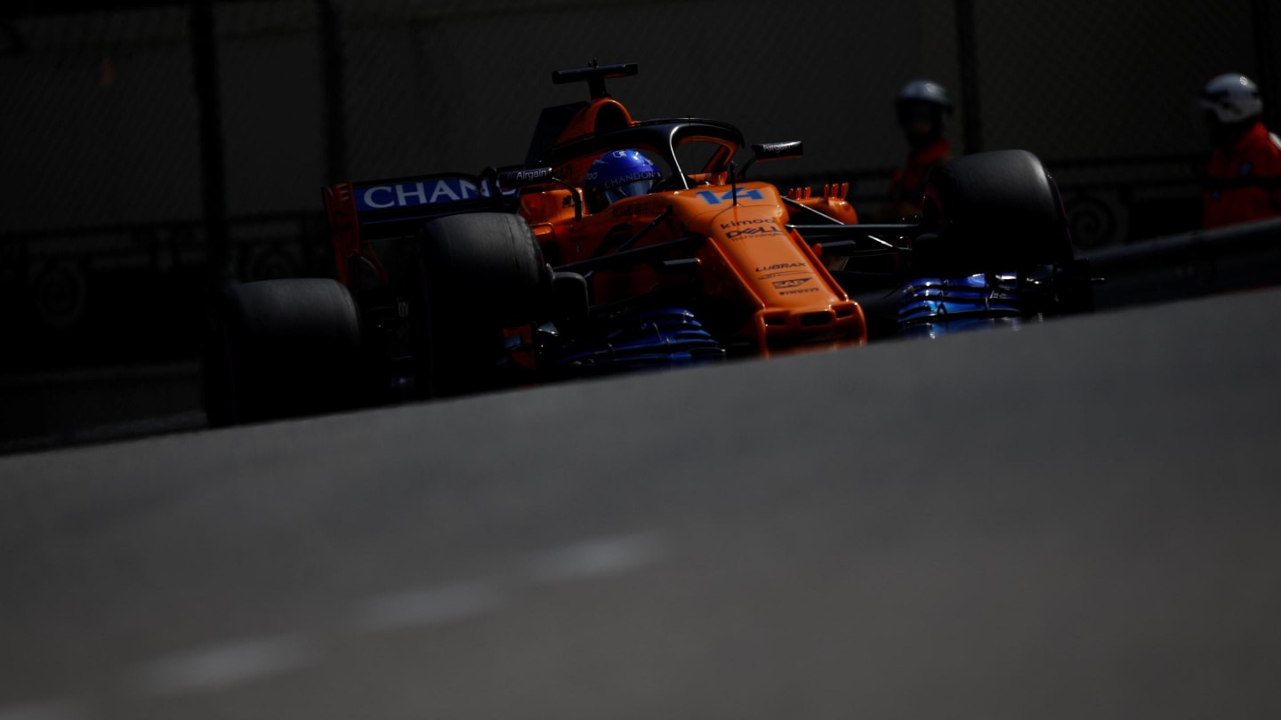 Fernando Alonso (ESP) McLaren MCL33 at Formula One World Championship, Rd6, Monaco Grand Prix, Practice, Monte-Carlo, Monaco, Thursday 24 May 2018. © Manuel Goria/Sutton Images