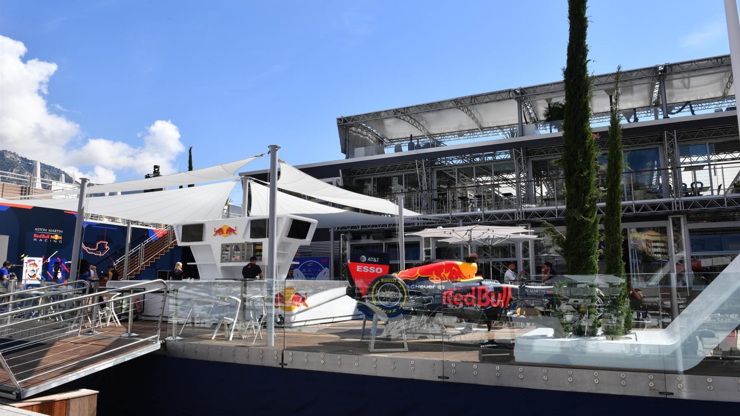 Red Bull Racing Energy Station at Formula One World Championship, Rd6, Monaco Grand Prix, Preparations, Monte-Carlo, Monaco, Wednesday 23 May 2018. © Mark Sutton/Sutton Images