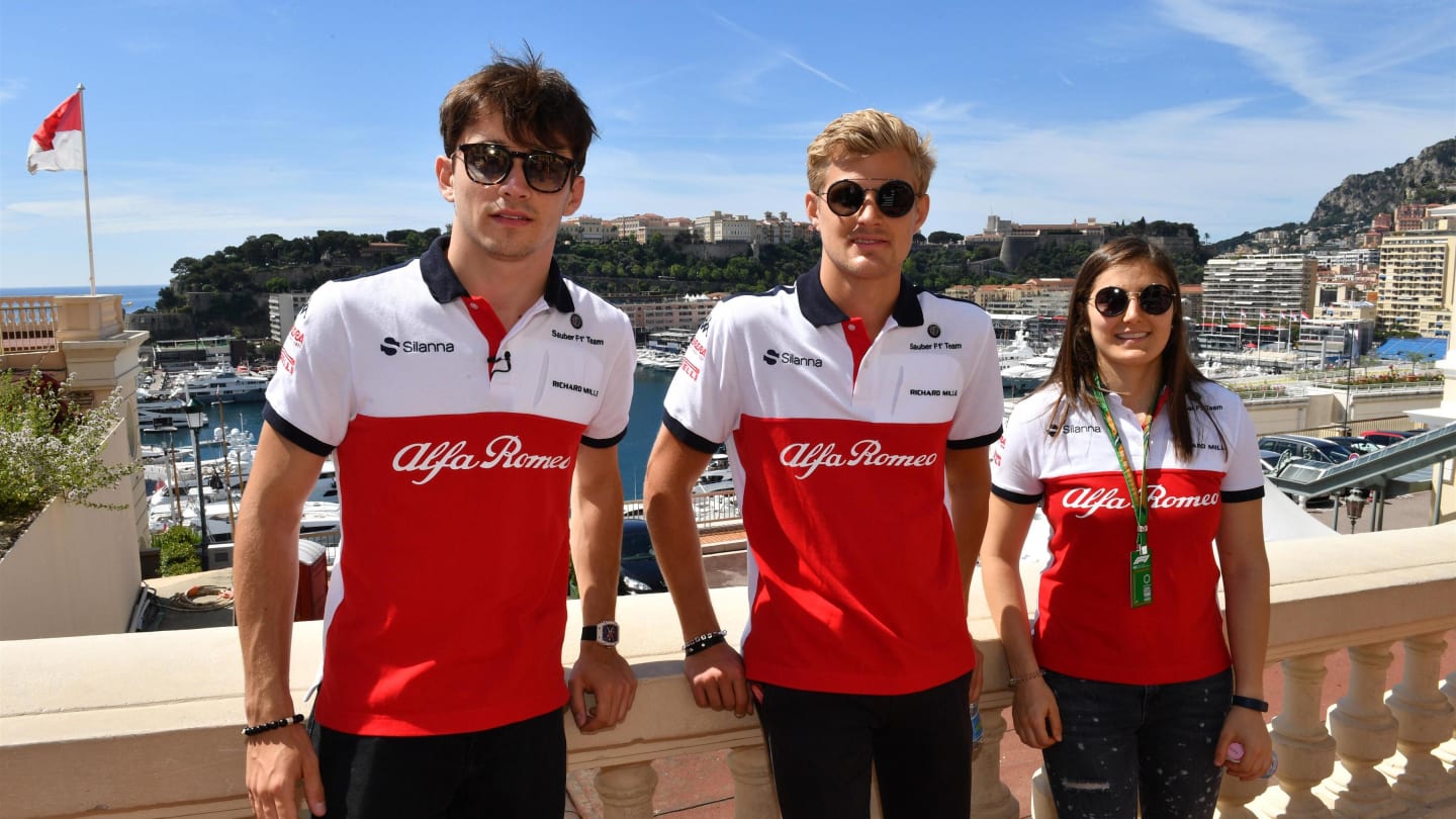 Charles Leclerc (MON) Alfa Romeo Sauber F1 Team, Marcus Ericsson (SWE) Alfa Romeo Sauber F1 Team