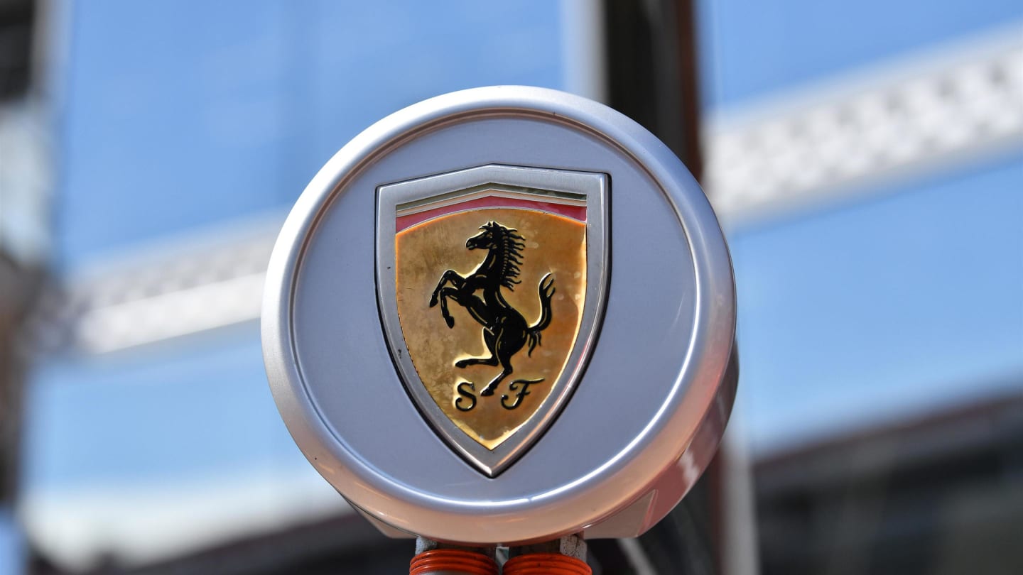 Ferrari logo at Formula One World Championship, Rd6, Monaco Grand Prix, Preparations, Monte-Carlo,