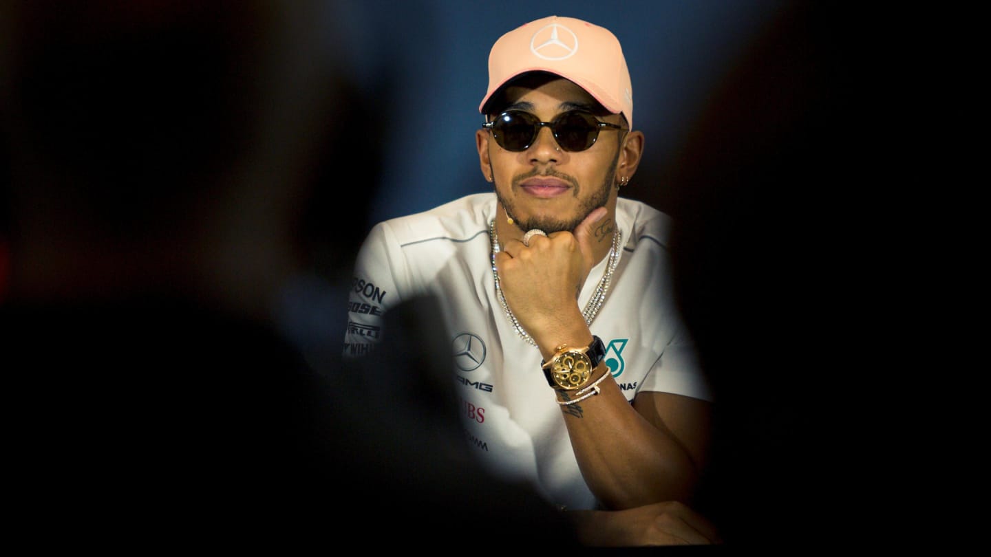 Lewis Hamilton (GBR) Mercedes-AMG F1 in the Press Conference at Formula One World Championship, Rd6, Monaco Grand Prix, Preparations, Monte-Carlo, Monaco, Wednesday 23 May 2018. © Manuel Goria/Sutton Images