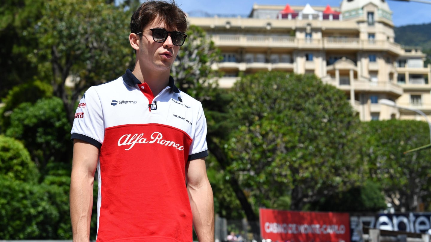 Charles Leclerc (MON) Alfa Romeo Sauber F1 Team walks the track at Formula One World Championship,