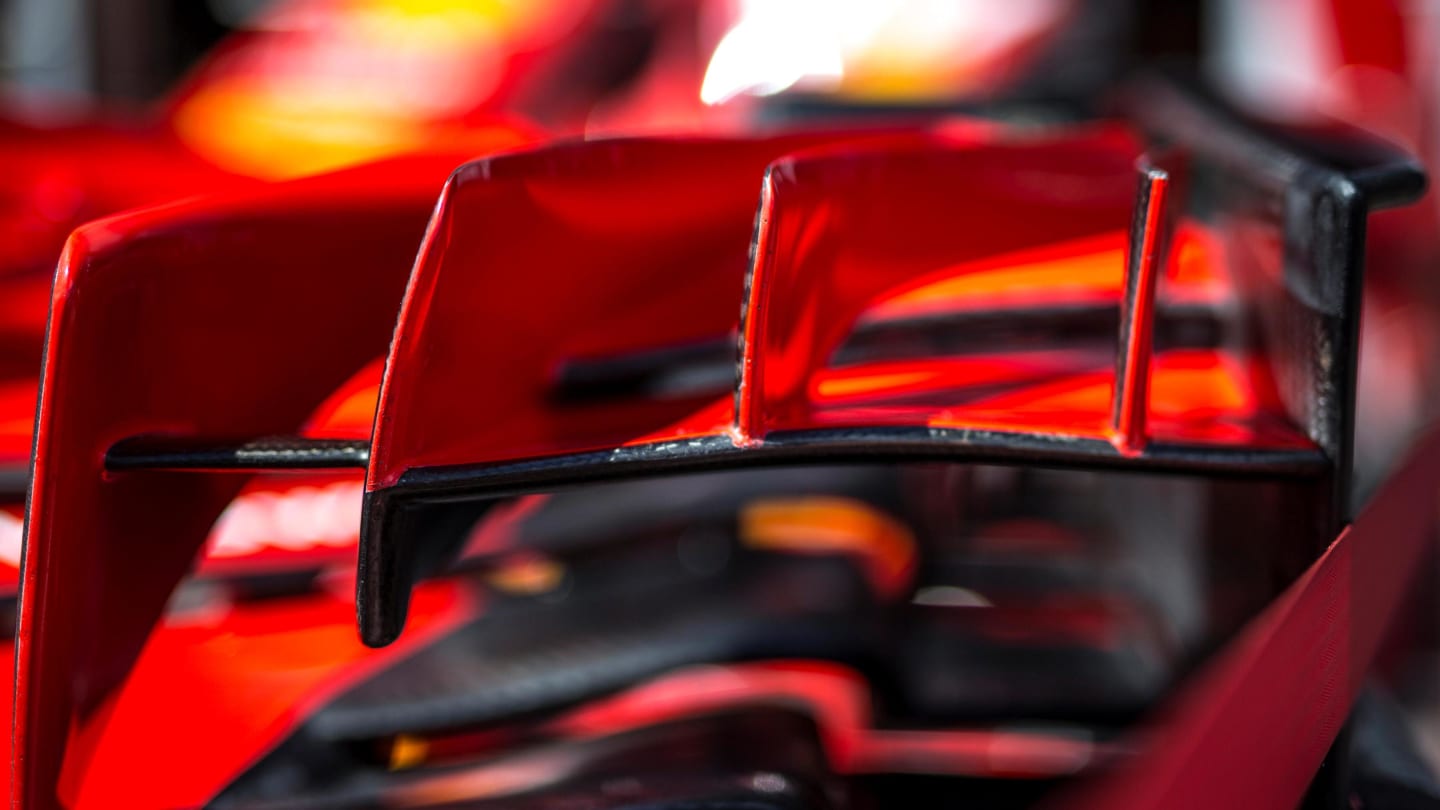 Ferrari SF-71H front wing detail at Formula One World Championship, Rd6, Monaco Grand Prix, Preparations, Monte-Carlo, Monaco, Wednesday 23 May 2018. © Manuel Goria/Sutton Images