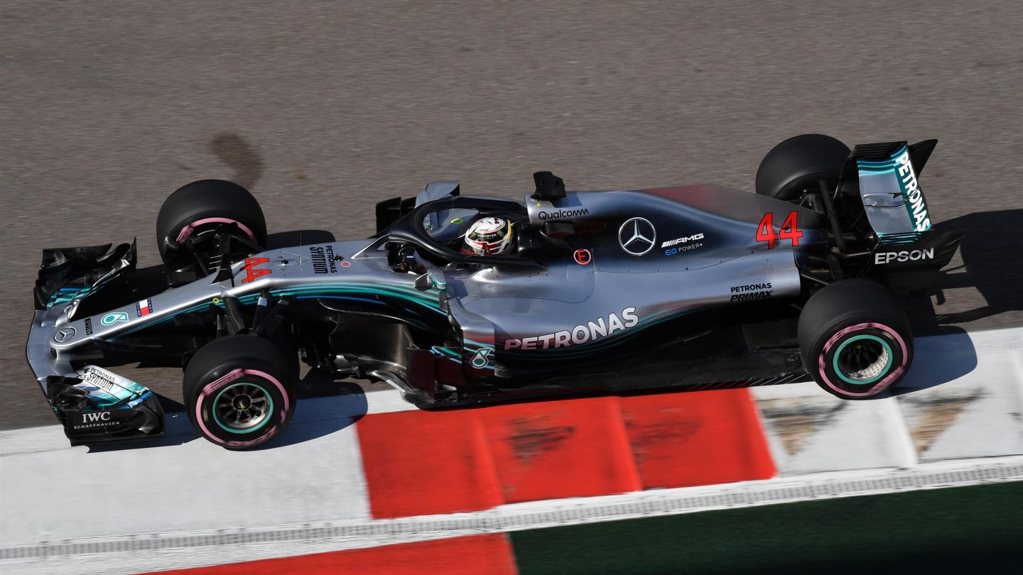 Lewis Hamilton, Mercedes-AMG F1 W09 EQ Power+ at Formula One World Championship, Rd16, Russian