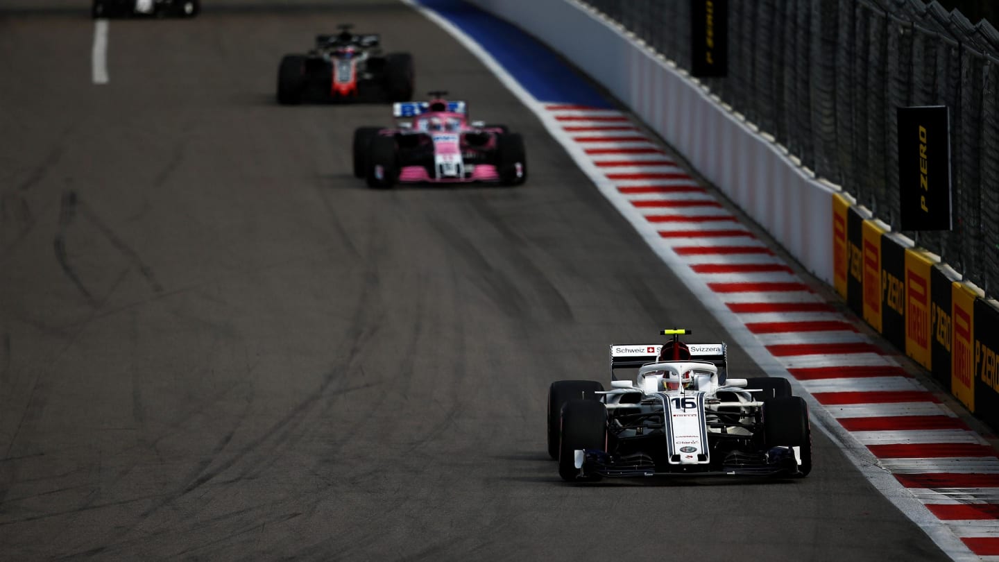 Charles Leclerc, Alfa Romeo Sauber C37 at Formula One World Championship, Rd16, Russian Grand Prix,