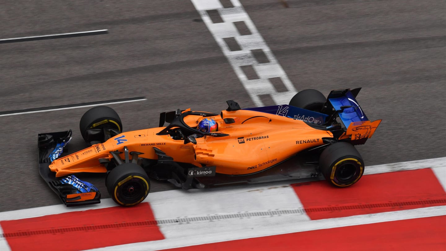 Fernando Alonso, McLaren MCL33 at Formula One World Championship, Rd16, Russian Grand Prix, Race,