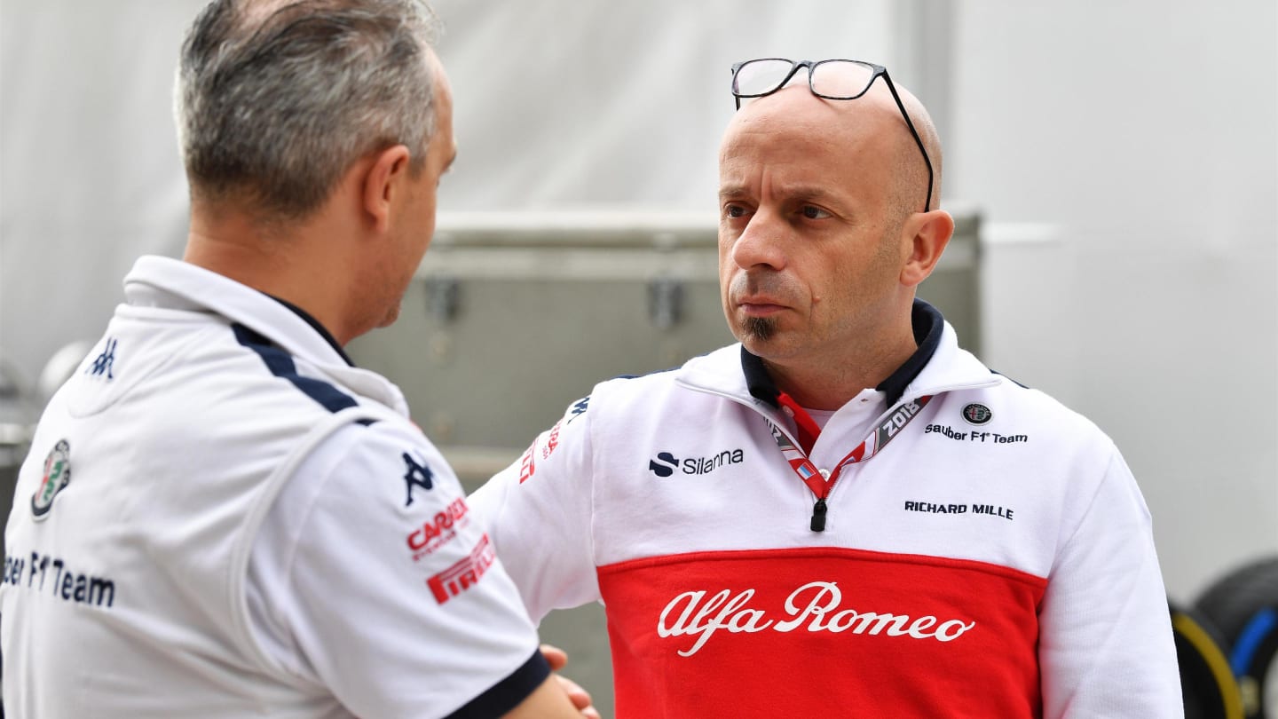 Beat Zehnder, Alfa Romeo Sauber F1 Team Manager and Simone Resta, Alfa Romeo Sauber F1 Team