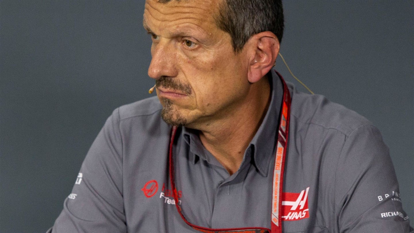 Guenther Steiner, Team Principal, Haas F1 in the Press Conference at Formula One World Championship, Rd15, Singapore Grand Prix, Practice, Marina Bay Circuit, Singapore, Friday 14 September 2018.
