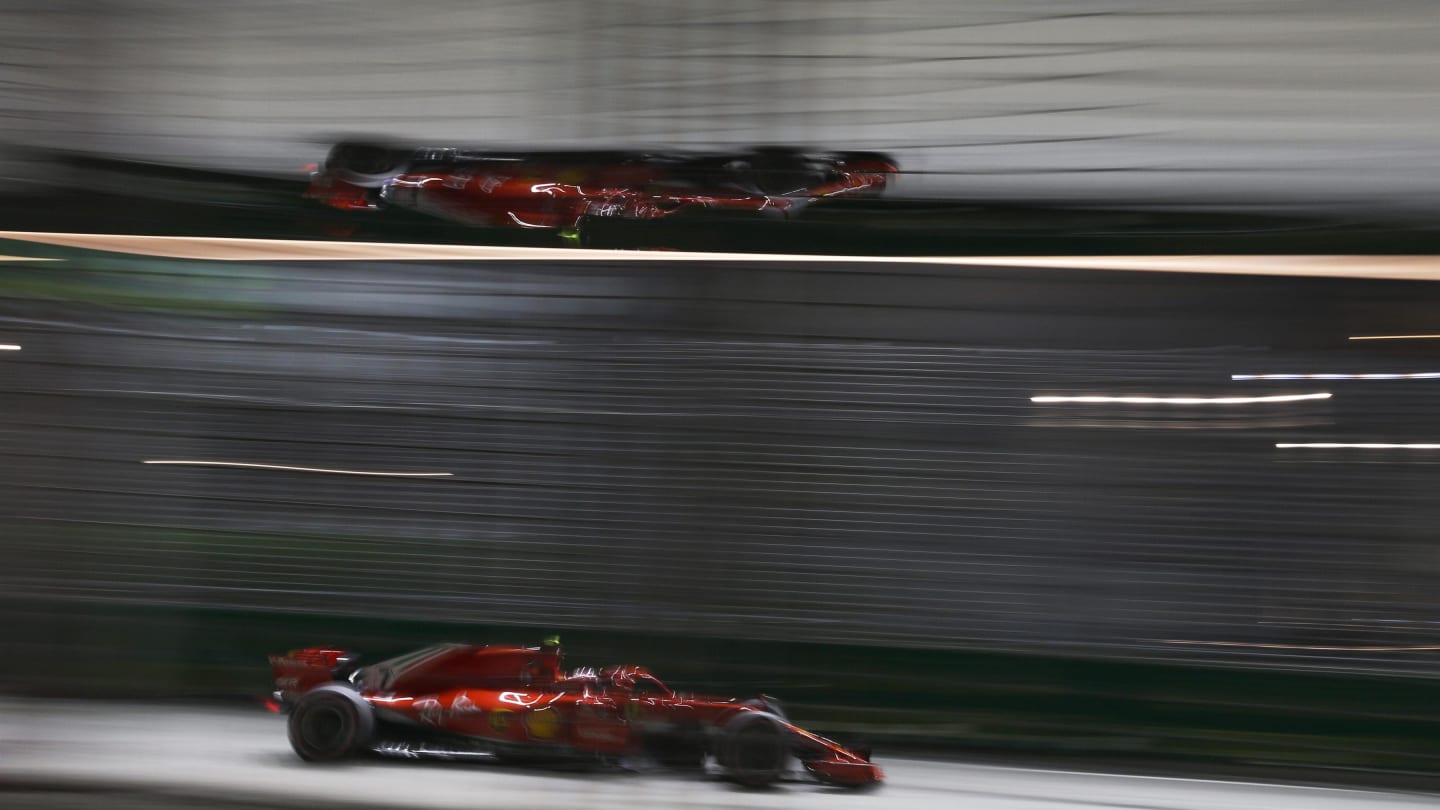 Kimi Raikkonen, Ferrari SF71H at Formula One World Championship, Rd15, Singapore Grand Prix, Race, Marina Bay Circuit, Singapore, Sunday 16 September 2018.