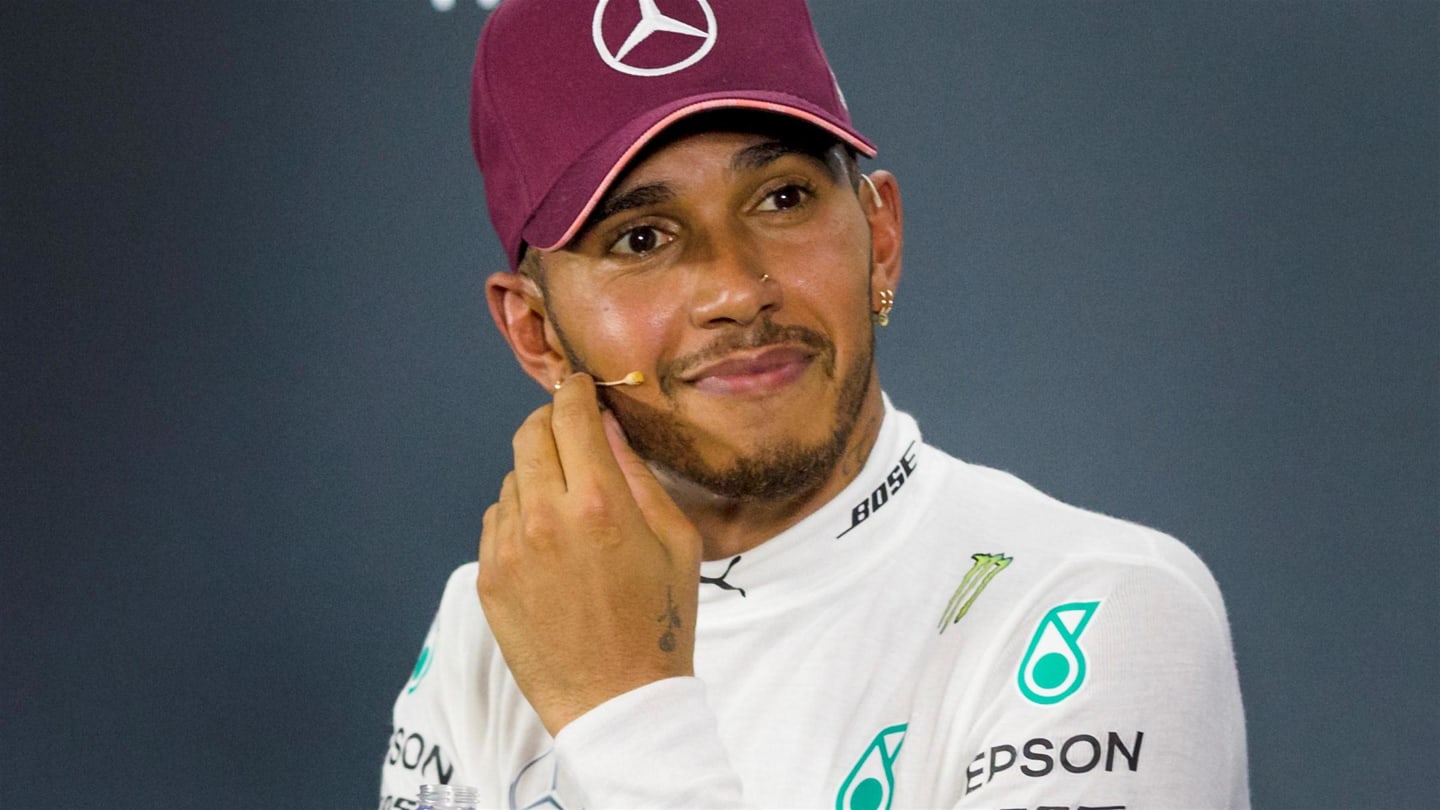 Lewis Hamilton, Mercedes AMG F1 in the Press Conference at Formula One World Championship, Rd15, Singapore Grand Prix, Race, Marina Bay Circuit, Singapore, Sunday 16 September 2018.