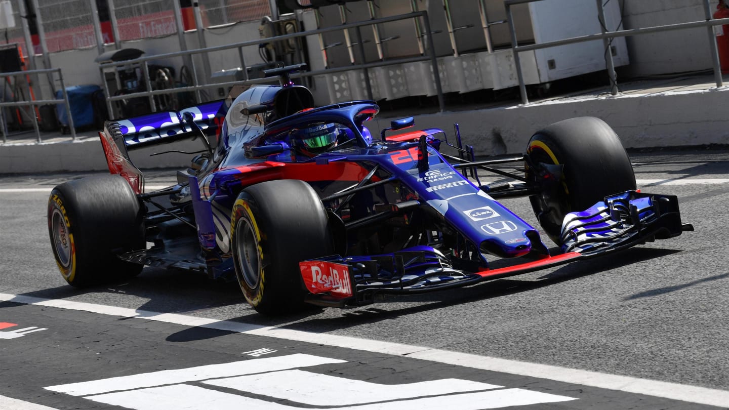 Brendon Hartley (NZL) Scuderia Toro Rosso STR13 at Formula One World Championship, Rd5, Spanish Grand Prix, Practice, Barcelona, Spain, Friday 11 May 2018. © Mark Sutton/Sutton Images