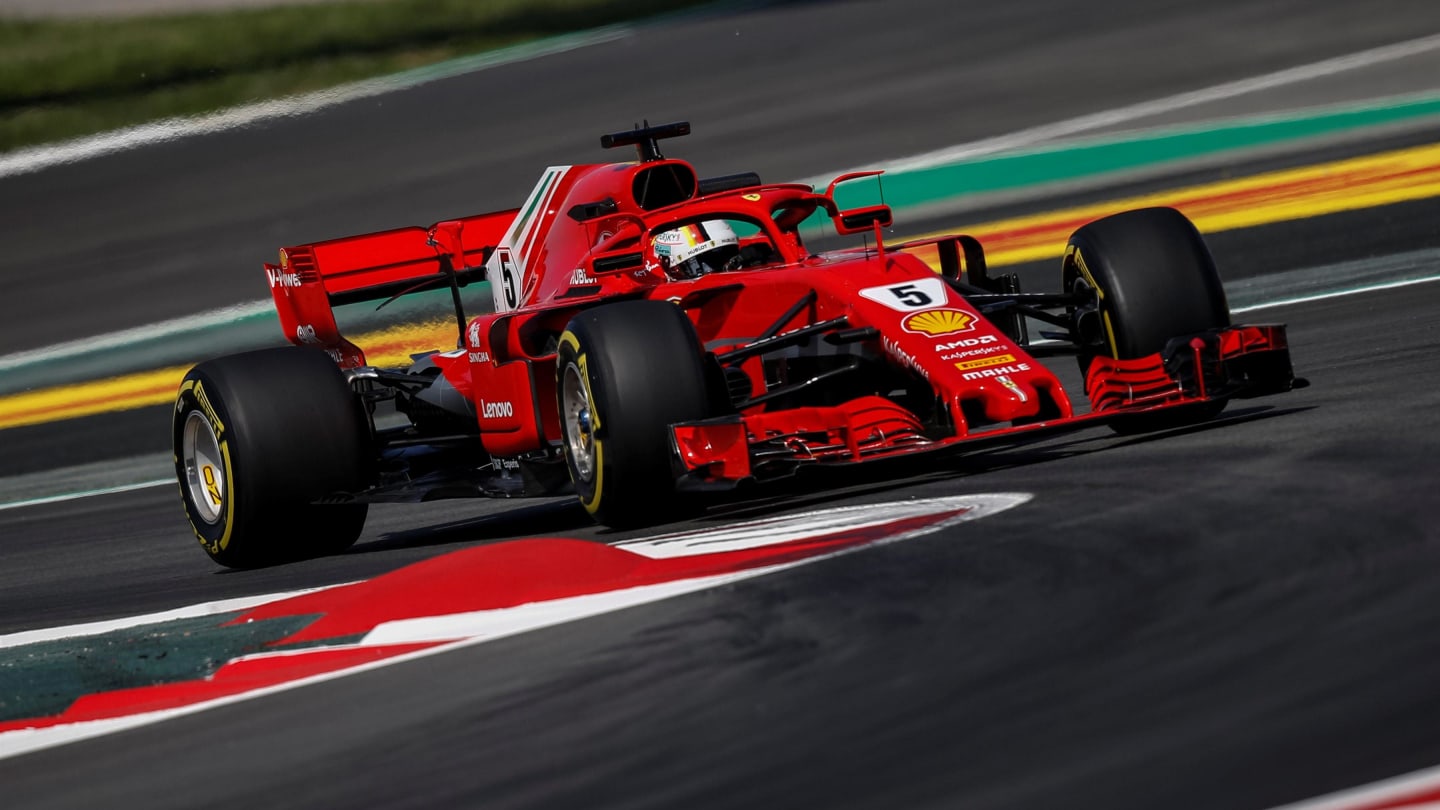 Sebastian Vettel (GER) Ferrari SF-71H at Formula One World Championship, Rd5, Spanish Grand Prix, Practice, Barcelona, Spain, Friday 11 May 2018. © Manuel Goria/Sutton Images