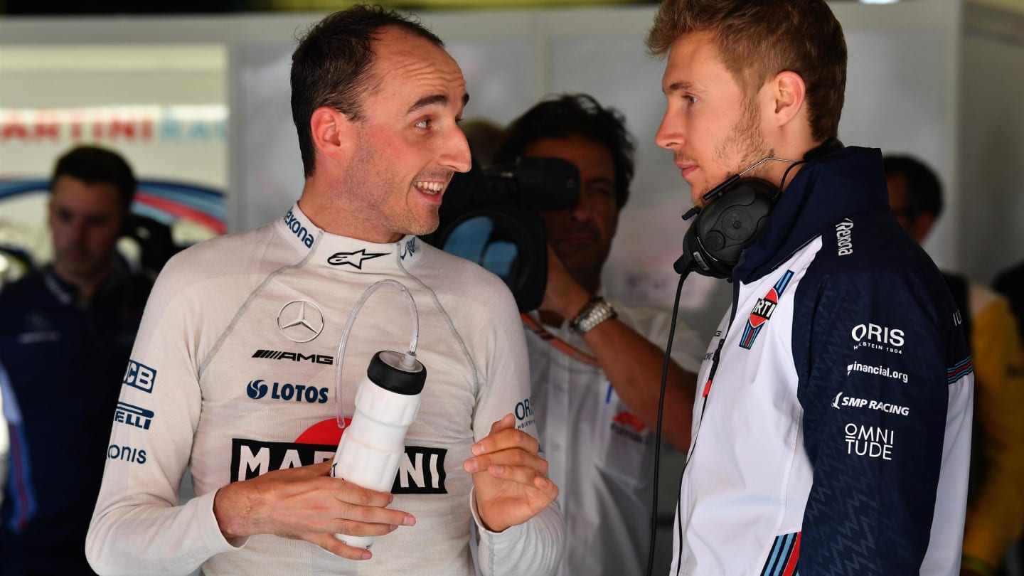 Robert Kubica (POL) Williams and Sergey Sirotkin (RUS) Williams at Formula One World Championship,