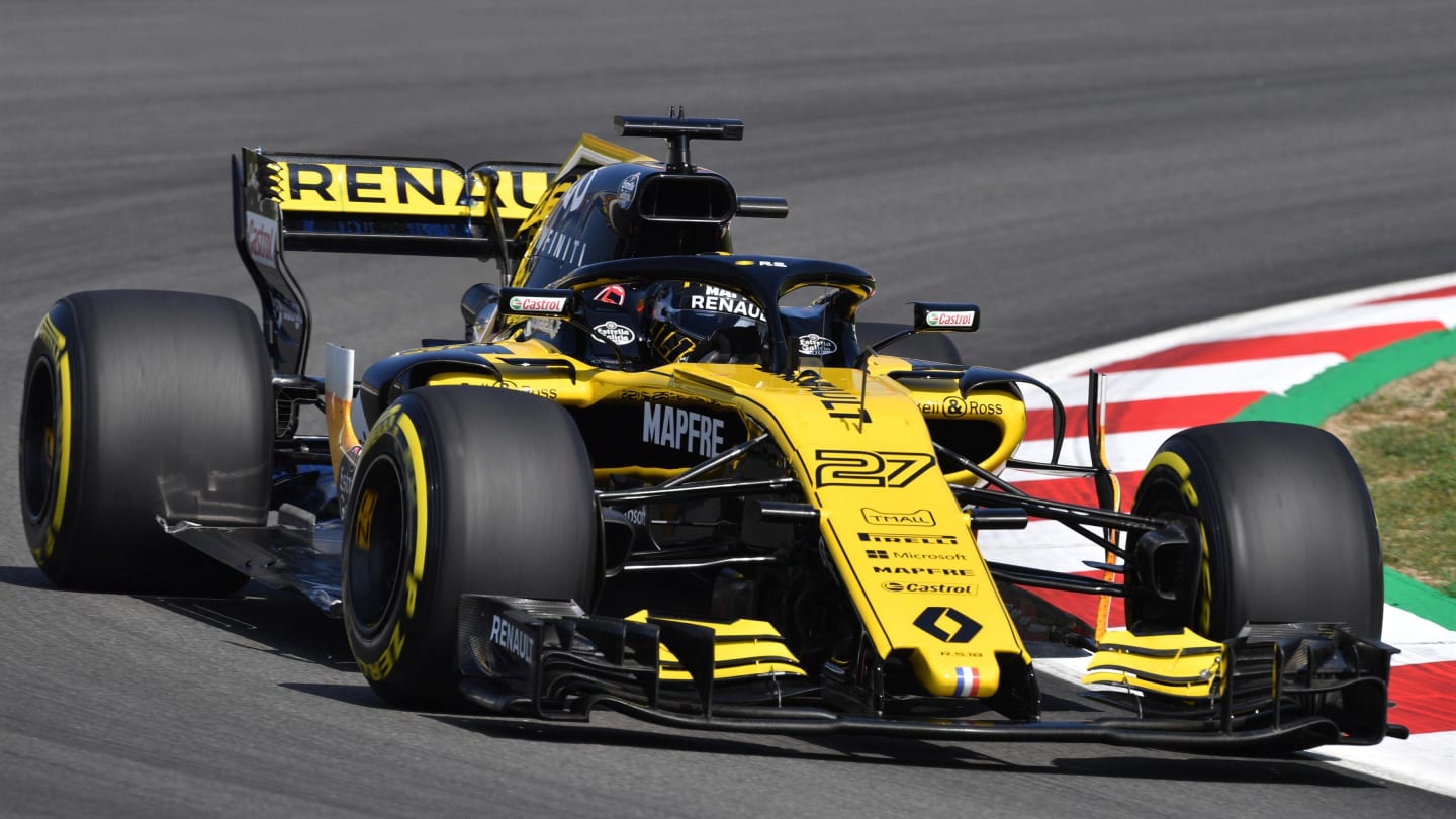 Nico Hulkenberg (GER) Renault Sport F1 Team RS18 at Formula One World Championship, Rd5, Spanish Grand Prix, Practice, Barcelona, Spain, Friday 11 May 2018. © Jerry Andre/Sutton Images
