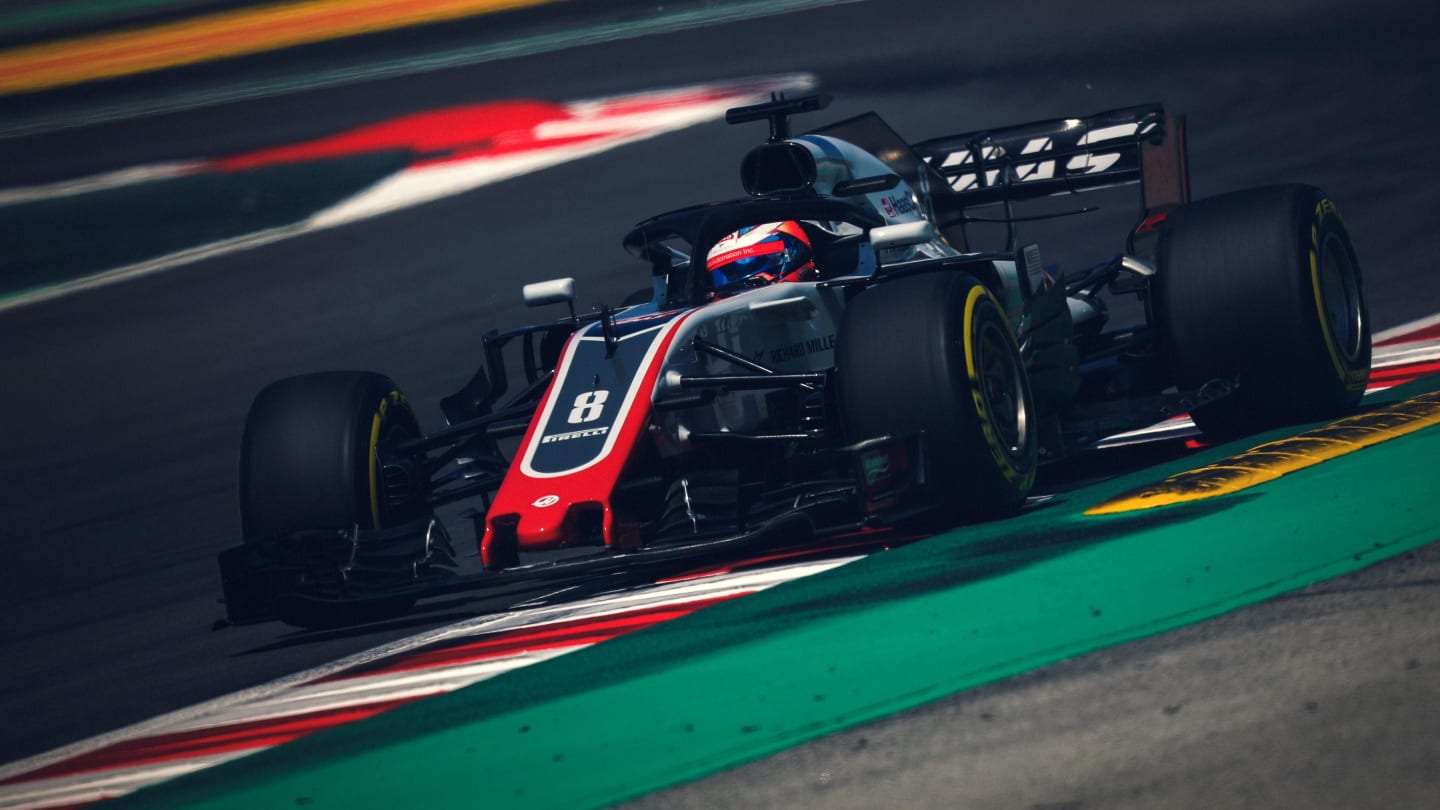 Romain Grosjean (FRA) Haas VF-18 at Formula One World Championship, Rd5, Spanish Grand Prix, Practice, Barcelona, Spain, Friday 11 May 2018. © Manuel Goria/Sutton Images