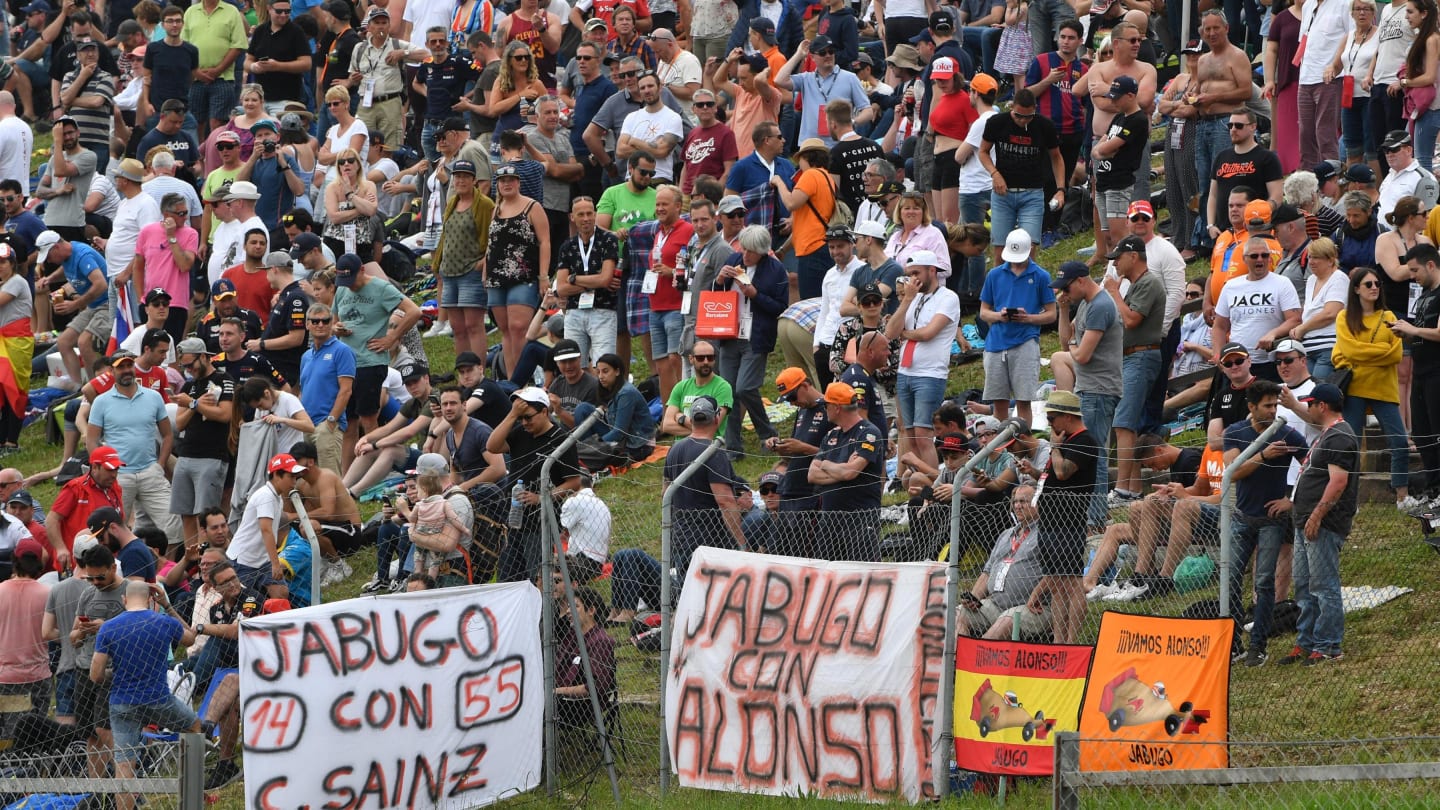 Fans at Formula One World Championship, Rd5, Spanish Grand Prix, Qualifying, Barcelona, Spain, Saturday 12 May 2018. © Mark Sutton/Sutton Images