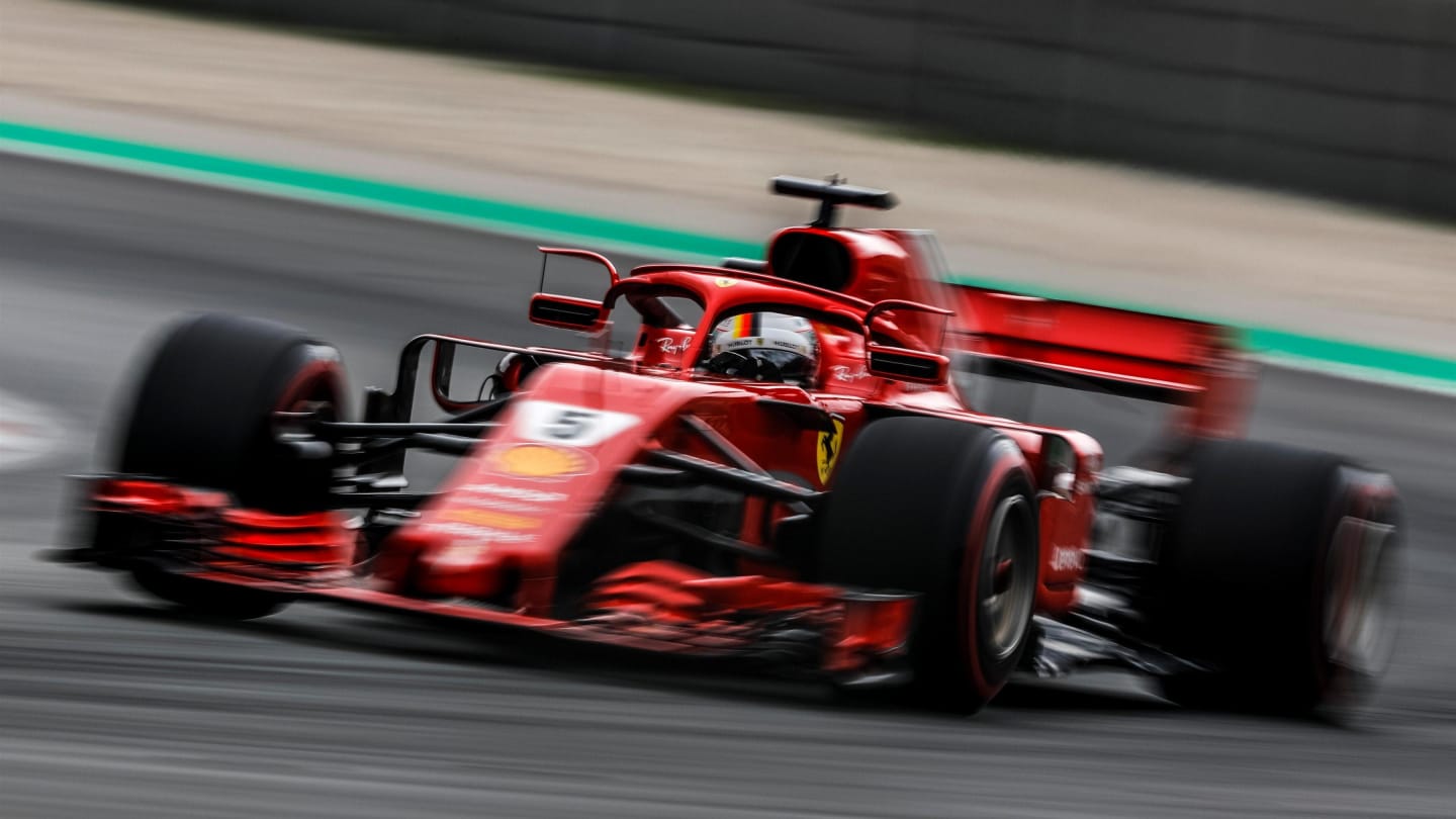 Sebastian Vettel (GER) Ferrari SF-71H at Formula One World Championship, Rd5, Spanish Grand Prix, Qualifying, Barcelona, Spain, Saturday 12 May 2018. © Manuel Goria/Sutton Images