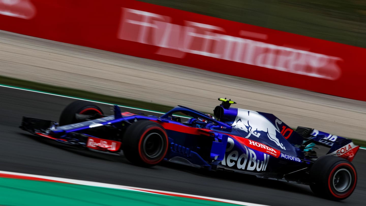 Pierre Gasly (FRA) Scuderia Toro Rosso STR13 at Formula One World Championship, Rd5, Spanish Grand Prix, Qualifying, Barcelona, Spain, Saturday 12 May 2018. © Manuel Goria/Sutton Images