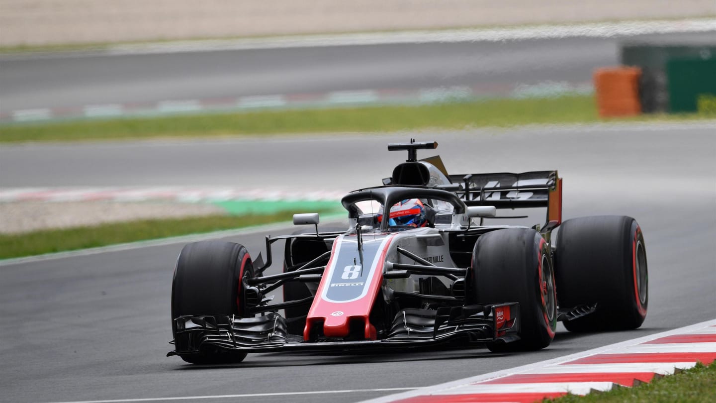 Romain Grosjean (FRA) Haas VF-18 at Formula One World Championship, Rd5, Spanish Grand Prix, Qualifying, Barcelona, Spain, Saturday 12 May 2018. © Jerry Andre/Sutton Images