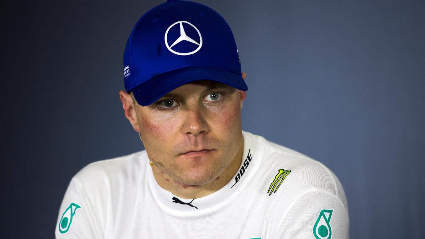 Valtteri Bottas (FIN) Mercedes-AMG F1 in the Press Conference at Formula One World Championship, Rd5, Spanish Grand Prix, Qualifying, Barcelona, Spain, Saturday 12 May 2018. © Manuel Goria/Sutton Images