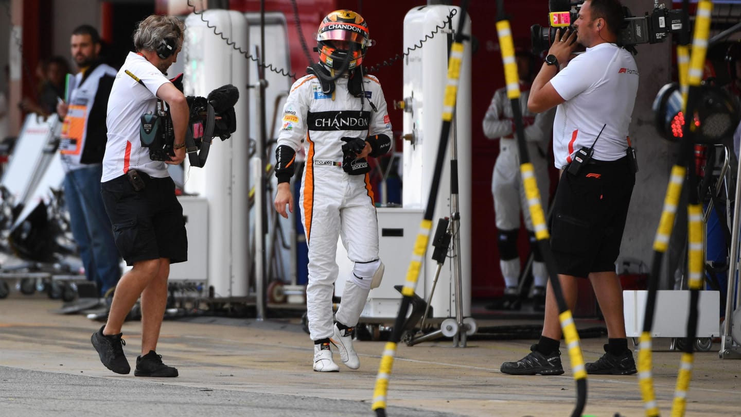 Race retiree Stoffel Vandoorne (BEL) McLaren at Formula One World Championship, Rd5, Spanish Grand Prix, Race, Barcelona, Spain, Sunday 13 May 2018. © Mark Sutton/Sutton Images