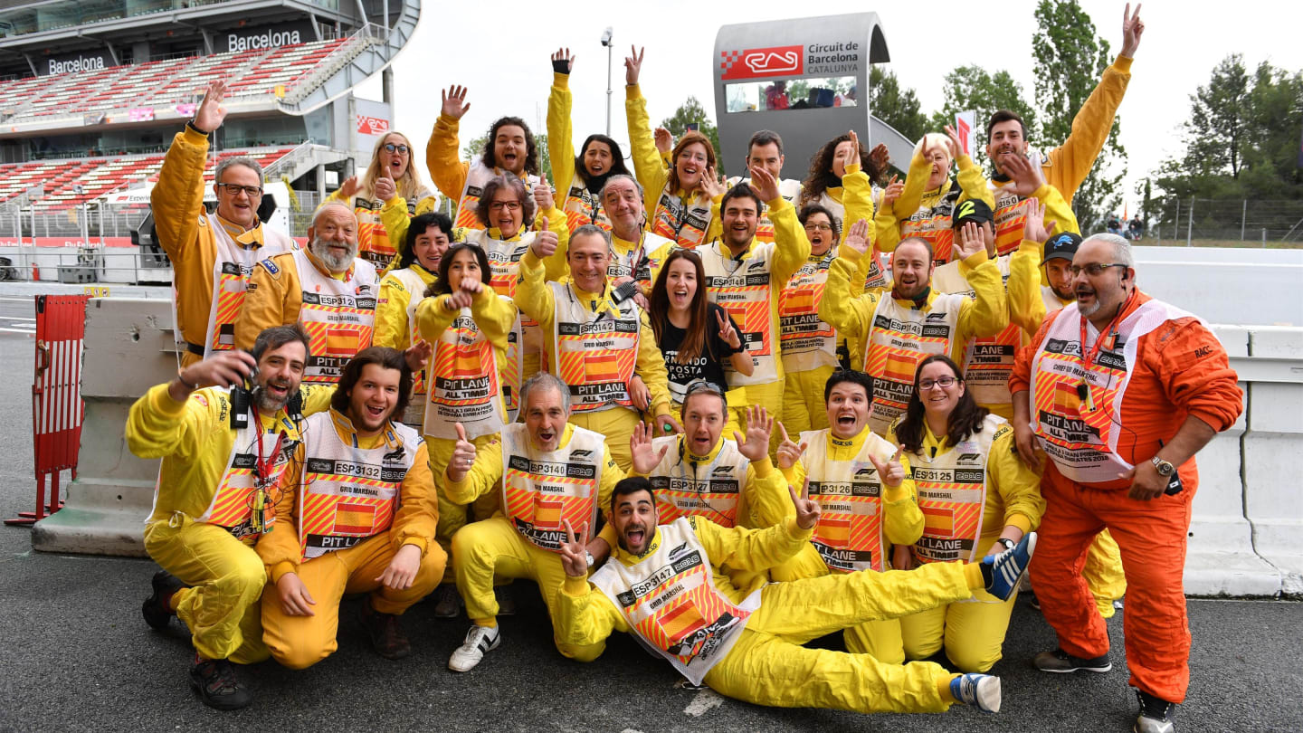 Marshals at Formula One World Championship, Rd5, Spanish Grand Prix, Race, Barcelona, Spain, Sunday 13 May 2018. © Mark Sutton/Sutton Images