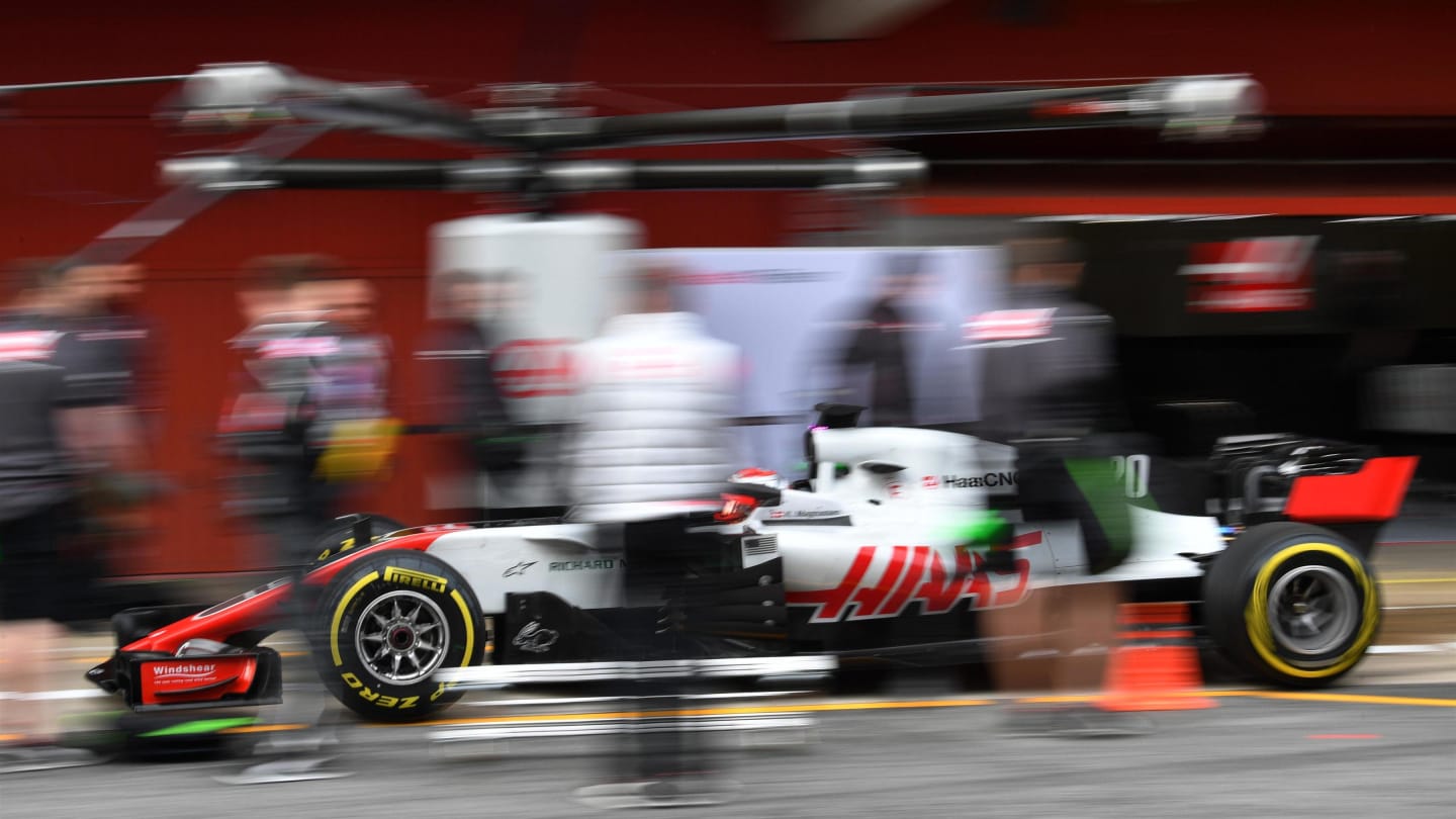 Kevin Magnussen (DEN) Haas VF-18 at Formula One Testing, Day Four, Barcelona, Spain, 1 March 2018. © Mark Sutton/Sutton Images