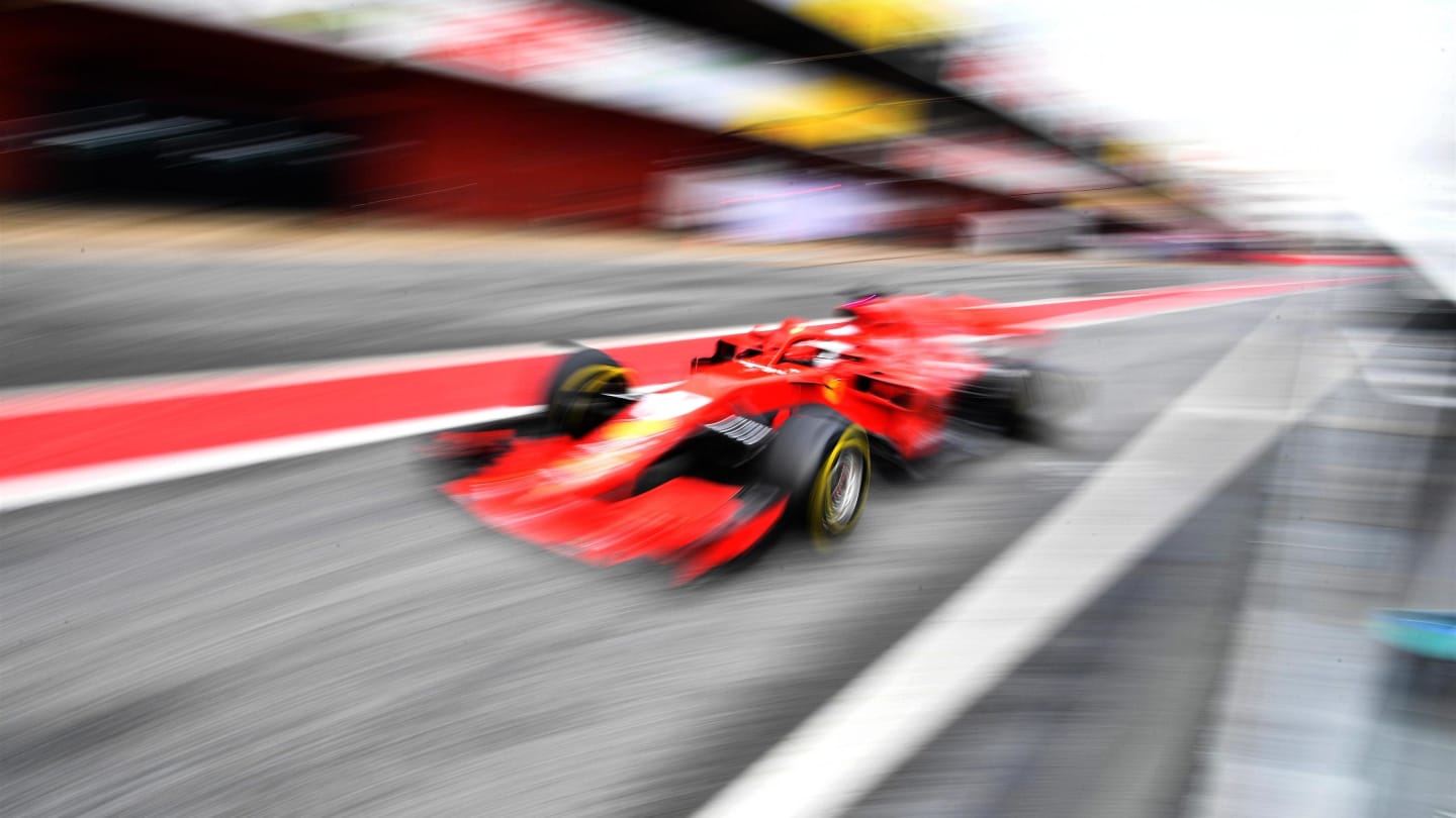 Sebastian Vettel (GER) Ferrari SF-71H at Formula One Testing, Day Four, Barcelona, Spain, 1 March 2018. © Mark Sutton/Sutton Images