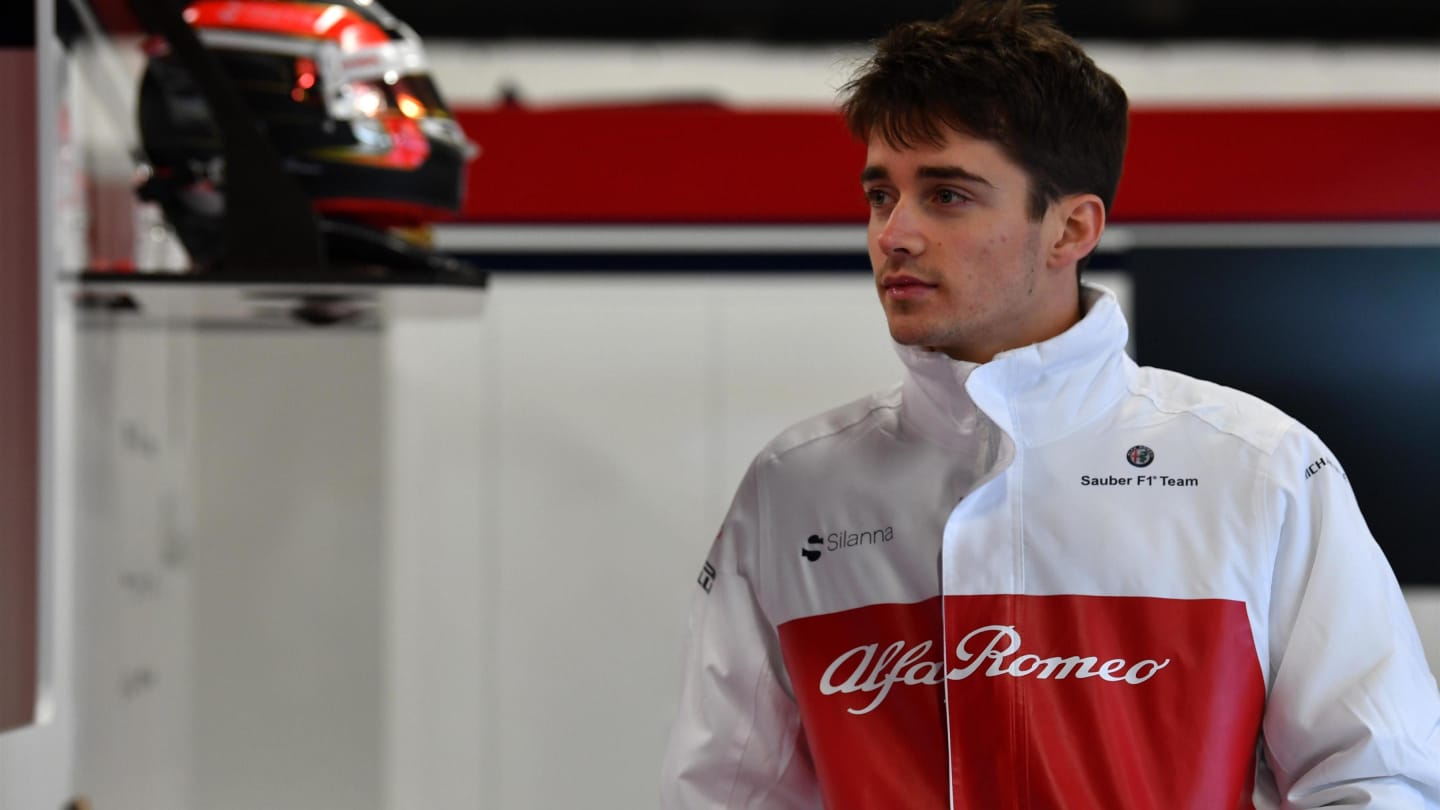 Charles Leclerc (MON) Alfa Romeo Sauber F1 Team at Formula One Testing, Day Two, Barcelona, Spain, 27 February 2018. © Mark Sutton/Sutton Images