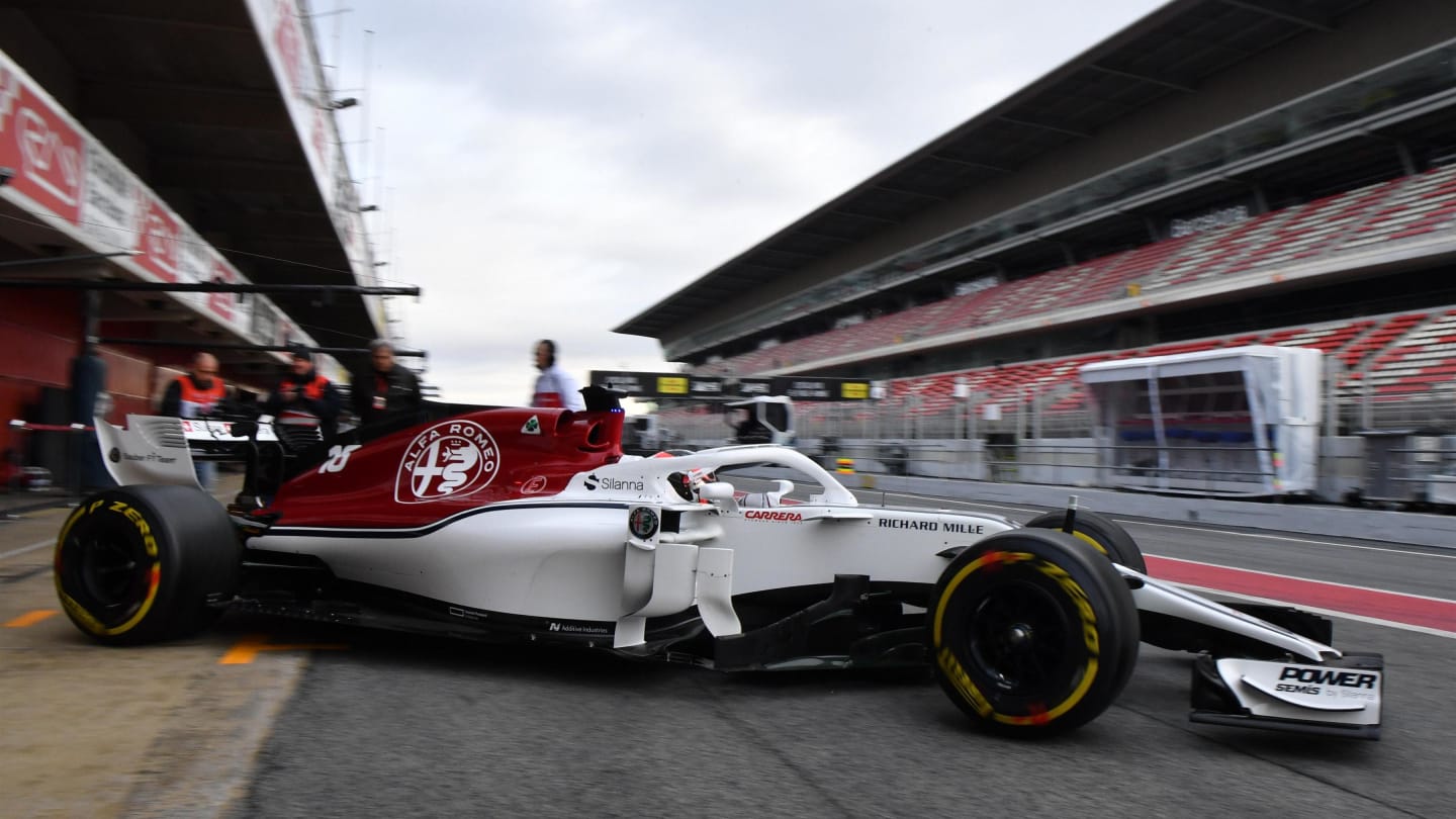 Charles Leclerc (MON) Alfa Romeo Sauber C37 at Formula One Testing, Day Two, Barcelona, Spain, 27 February 2018. © Mark Sutton/Sutton Images