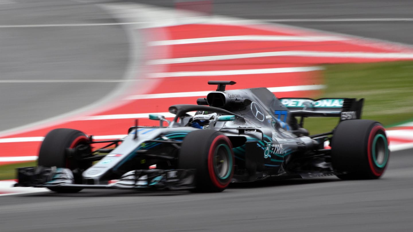 Valtteri Bottas (FIN) Mercedes-AMG F1 W09 EQ Power+ at Formula One Testing, Day Two, Barcelona, Spain, Wednesday 16 May 2018. © Mark Sutton/Sutton Images