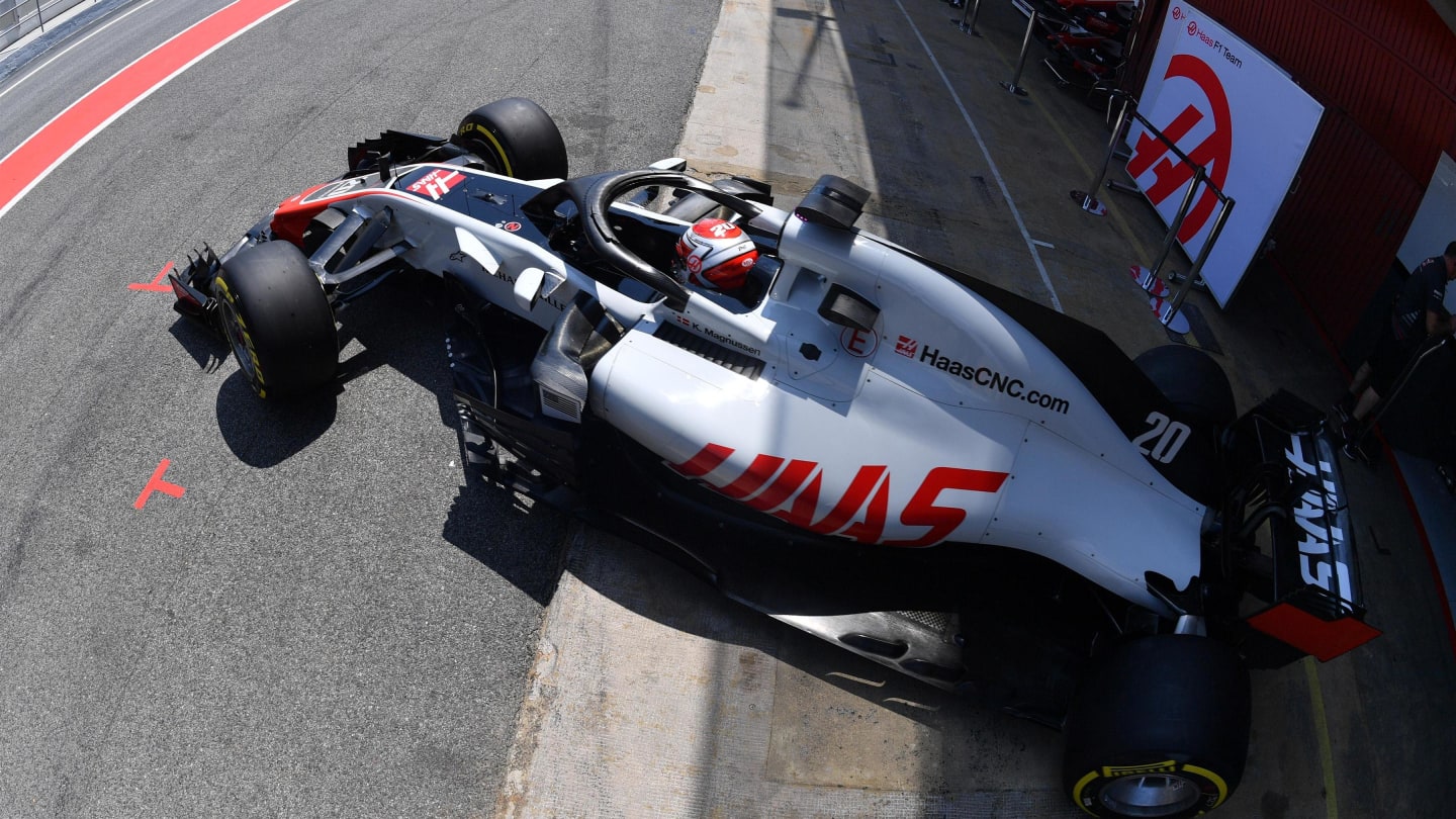 Kevin Magnussen (DEN) Haas VF-18 at Formula One Testing, Day Two, Barcelona, Spain, Wednesday 16