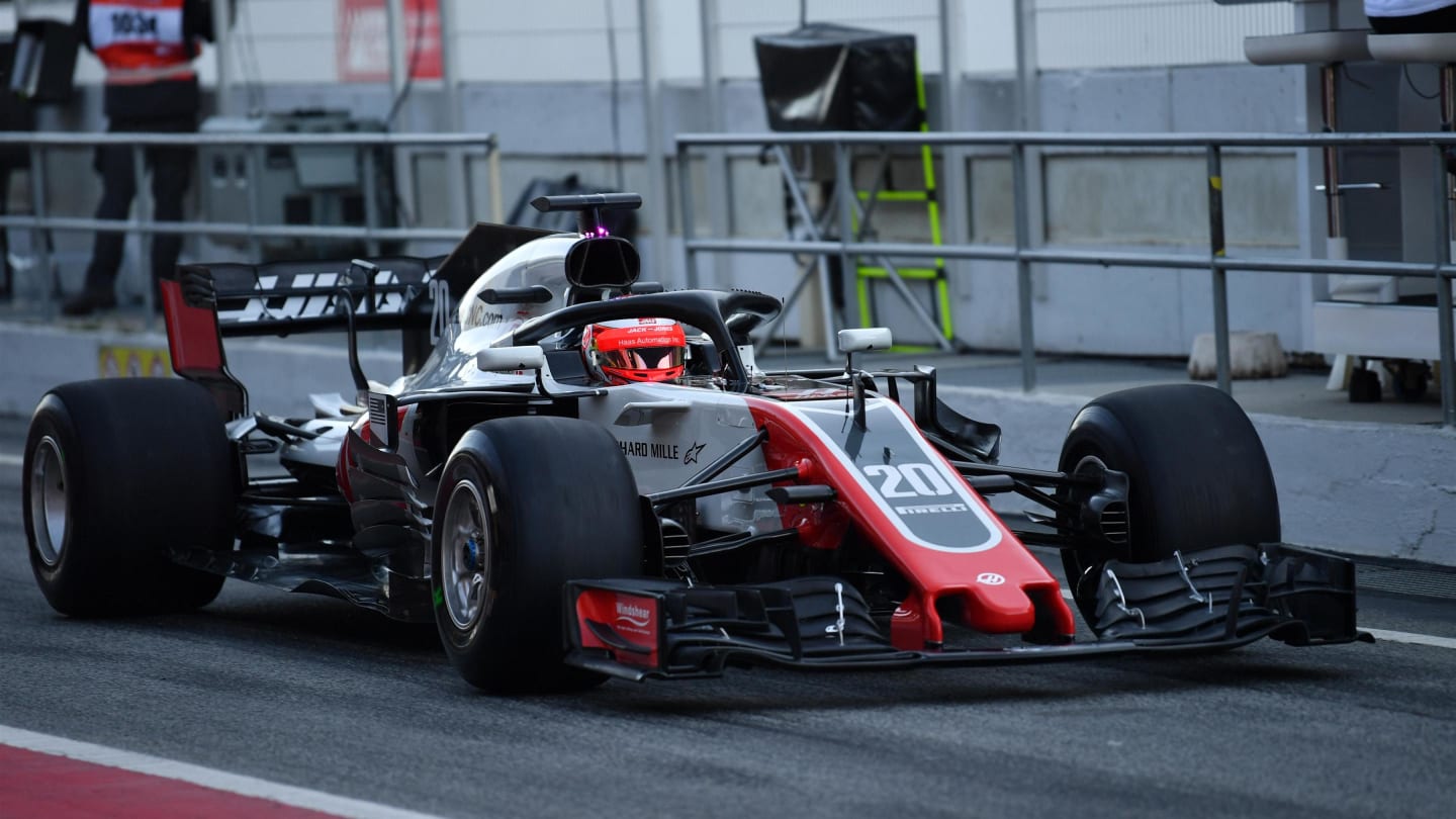 Kevin Magnussen (DEN) Haas VF-18 at Formula One Testing, Day One, Barcelona, Spain, 6 March 2018. © Mark Sutton/Sutton Images
