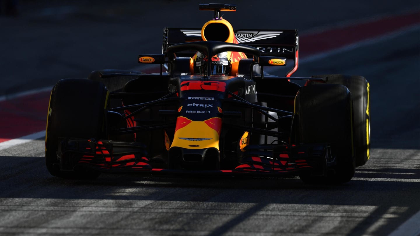 Max Verstappen (NED) Red Bull Racing RB14 at Formula One Testing, Day One, Barcelona, Spain, 6 March 2018. © Mark Sutton/Sutton Images