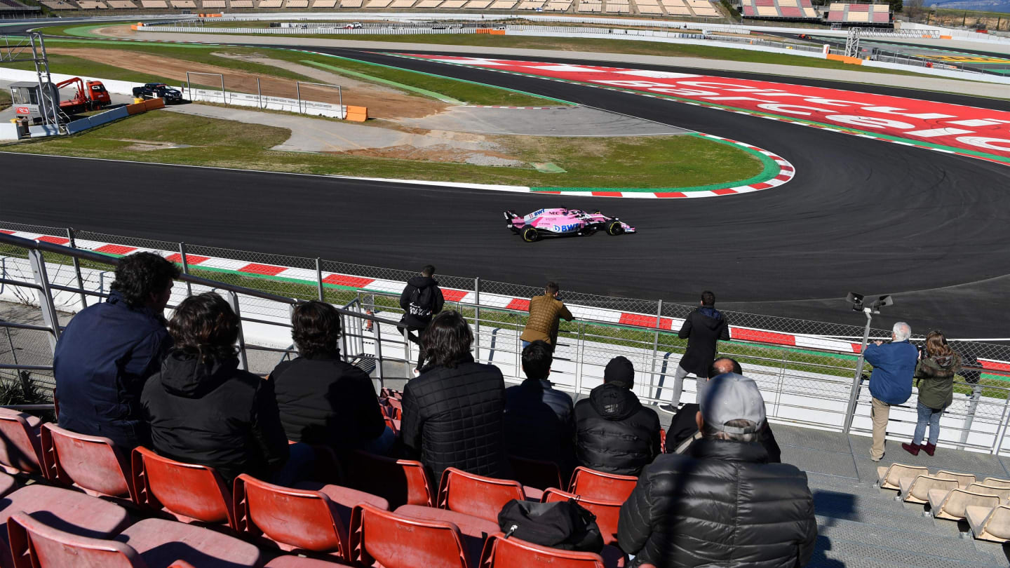 Sergio Perez (MEX) Force India VJM11 at Formula One Testing, Day One, Barcelona, Spain, 6 March 2018. © Mark Sutton/Sutton Images