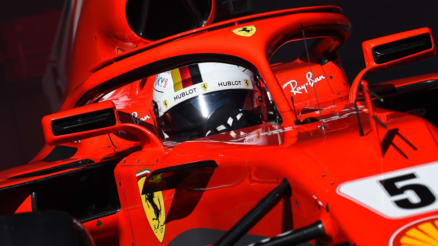 Sebastian Vettel (GER) Ferrari SF-71H at Formula One Testing, Day Two, Barcelona, Spain, 7 March 2018. © Mark Sutton/Sutton Images