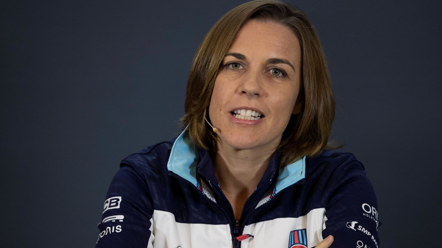 Claire Williams, Williams Deputy Team Principal in Press Conference at Formula One World Championship, Rd18, United States Grand Prix, Practice, Circuit of the Americas, Austin, Texas, USA, Friday 19 October 2018.