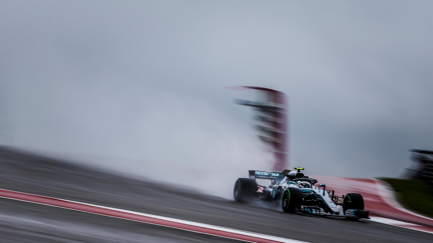 Valtteri Bottas, Mercedes-AMG F1 W09 EQ Power+ at Formula One World Championship, Rd18, United States Grand Prix, Practice, Circuit of the Americas, Austin, Texas, USA, Friday 19 October 2018.